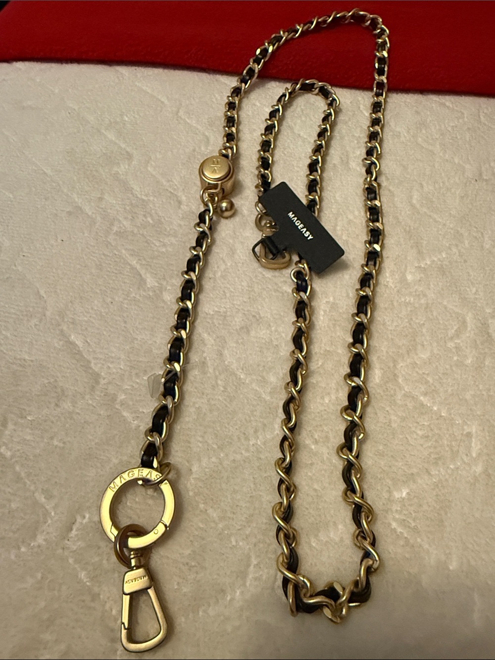 MAGEASY 9mm Chic Chain Strap + Strap Card Phone Lanyard
